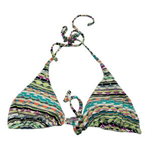 Echo Design Size Small String Triangle Swim Bikini Top Halter Geometric Diamond